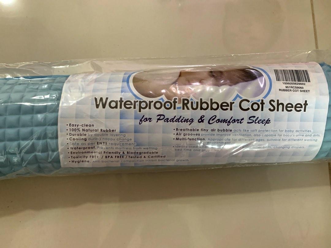 Waterproof Rubber Cot Sheet, Babies & Kids, Bathing & Changing, Changing Mats & Accessories on