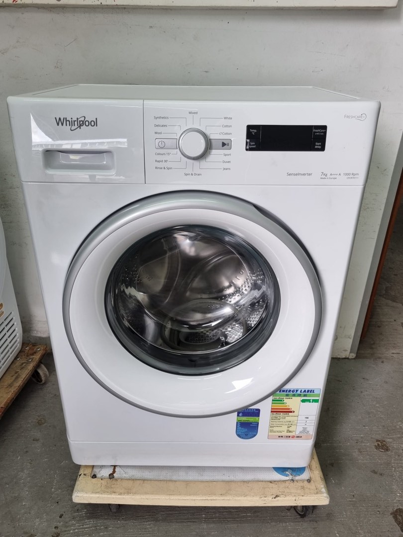 Whirlpool 7kg front load CFCR70111, TV & Home Appliances, Washing