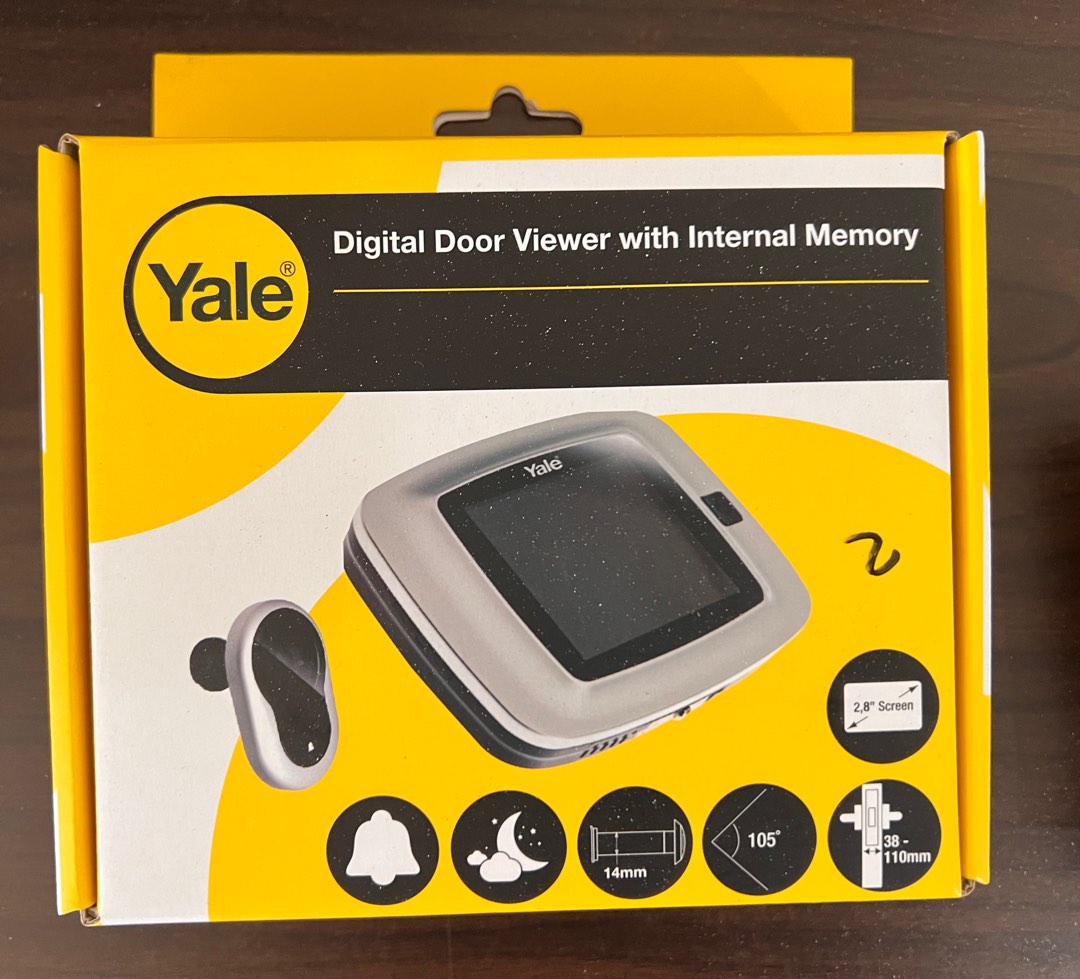 Yale Digital Door Viewer with Internal Memory, Furniture & Home Living