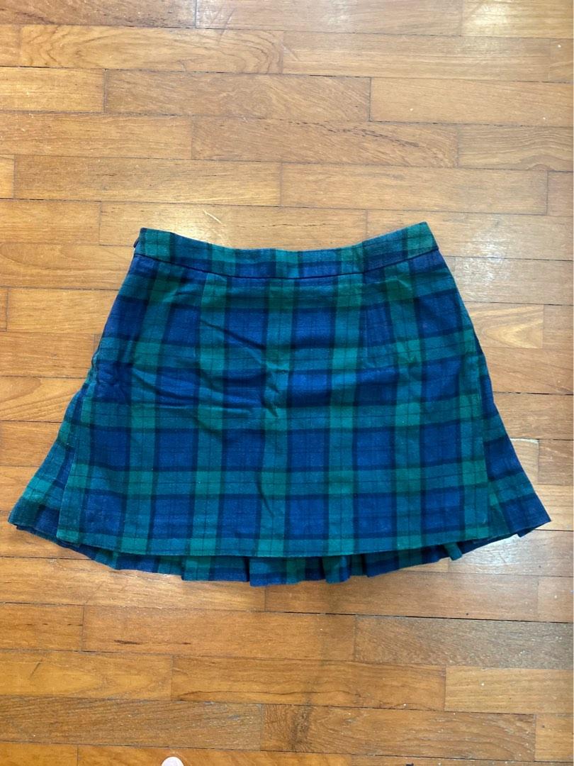 Green tartan skirt zara new arrivals