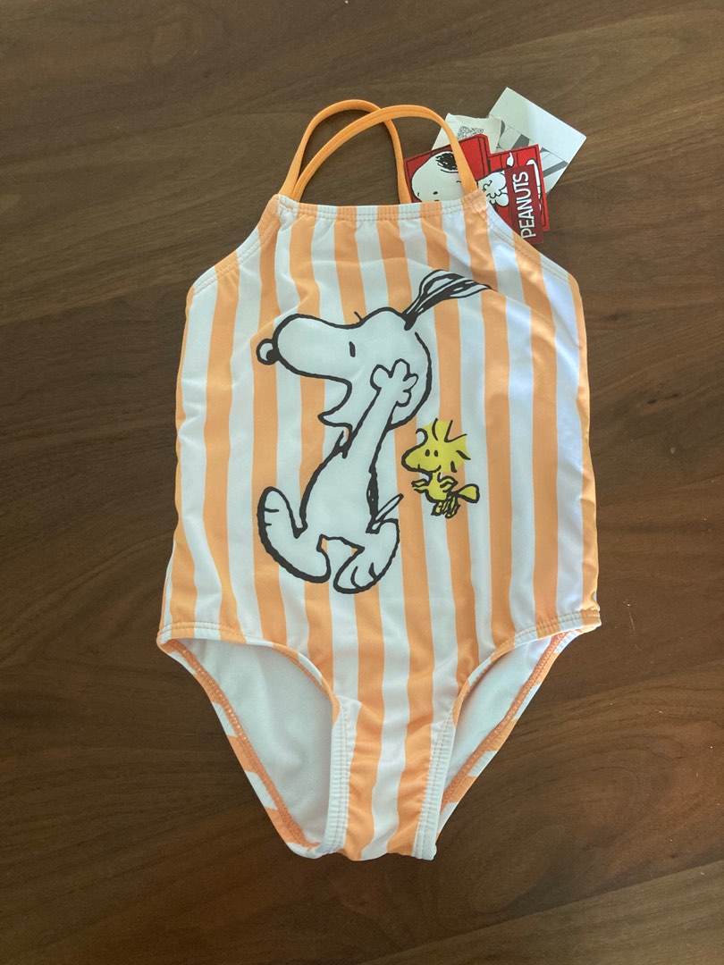 Zara Peanuts swimming costume, Babies & Kids, Babies & Kids Fashion on