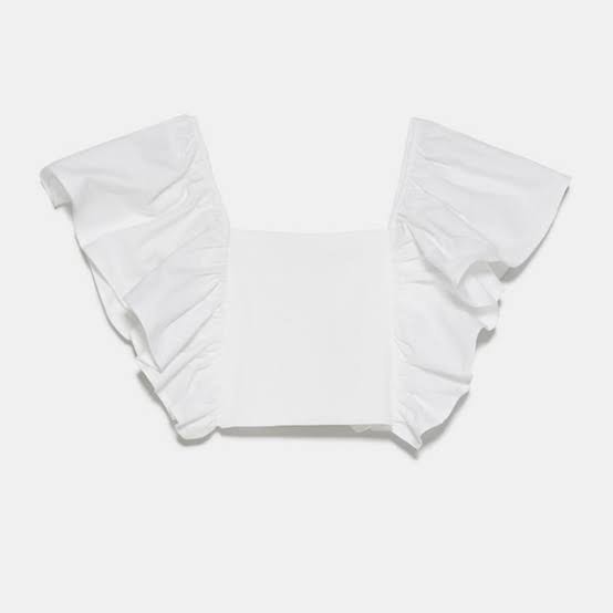 Zara White Top, Women's Fashion, Tops, Others Tops on Carousell