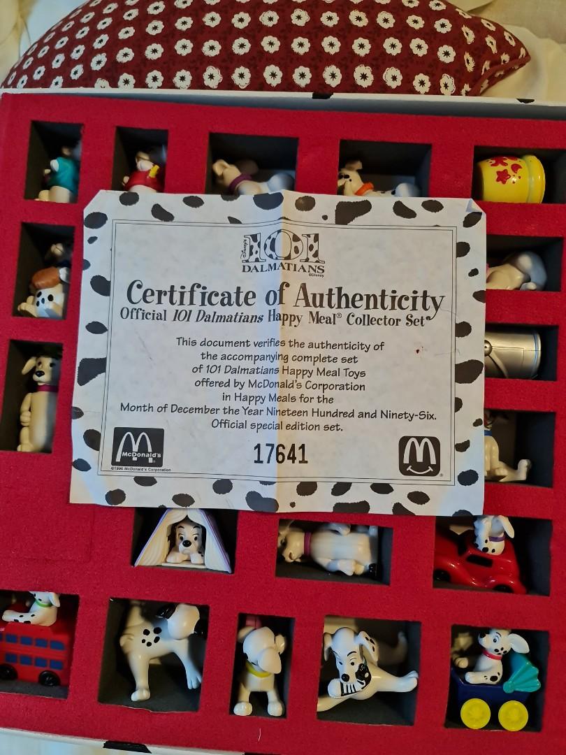 1996 McDonald's 101 Dalmatian Collector Set, Hobbies & Toys, Memorabilia & Collectibles, Vintage