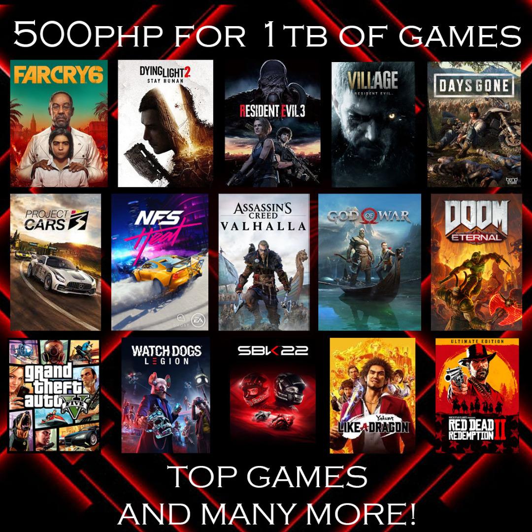 1TB PC Games, Video Gaming, Video Games, Others on Carousell