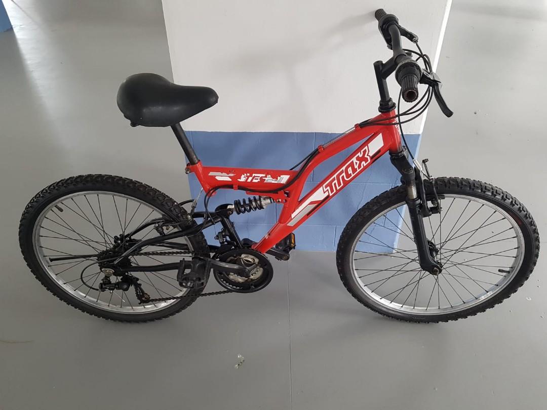 Trax dual store suspension bike