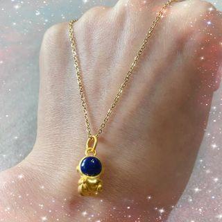 純金9999～愛心太空人墜飾（黃金單品）🉑️鋼繩手環 🉑️項鍊 🉑️金色鋼環 🉑️沙金手鍊
