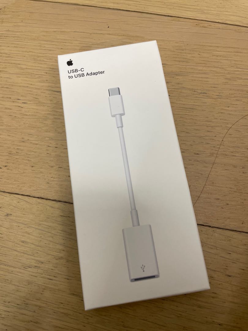 全新 Apple USBC to USB adapter, 電腦＆科技, 電腦周邊及配件, 電腦線、轉接線及轉換器 Carousell