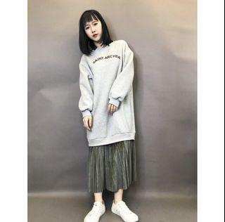 全新 降🔥KURODA假兩件拼接洋裝 絨裙 大學T