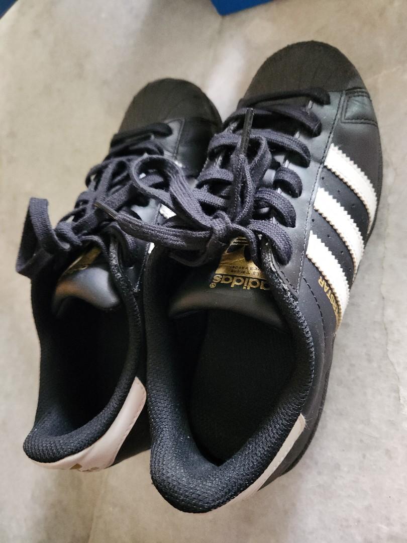 Adidas Superstar Black Gold size 36
