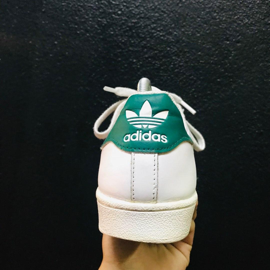 Superstar mens deals green stripes