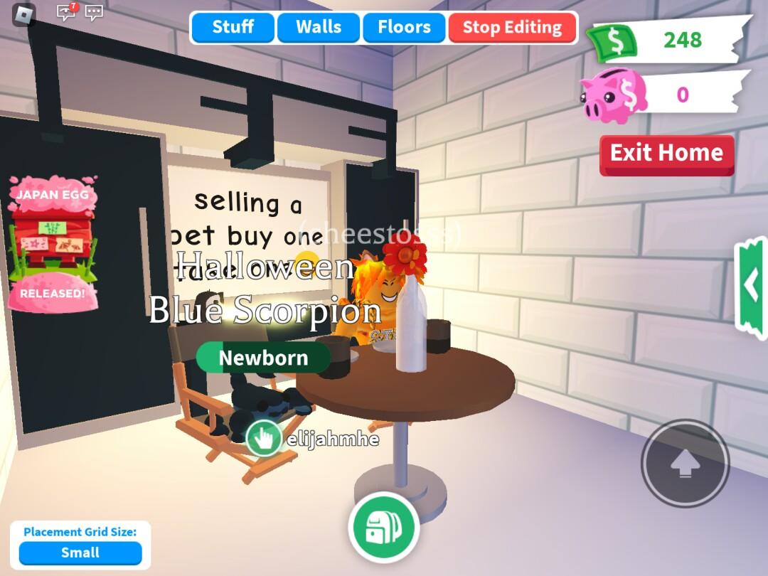 Adopt me halloween blue scorpion buy 1 take 1, Video Gaming, Gaming