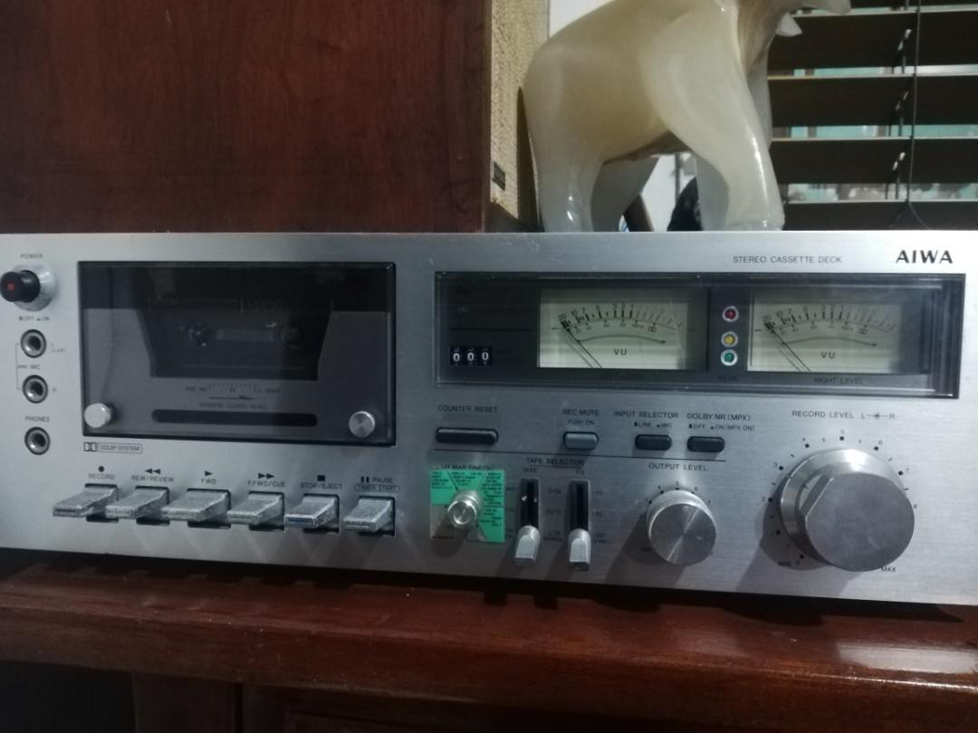 AIWA cassette deck player (Category: Other Audio Equipment) located in Manila. Submitted by jonathan1970 (Listing ID 1185570015, Image 1). Description: Working condition Plug and play 4.5k Manila.