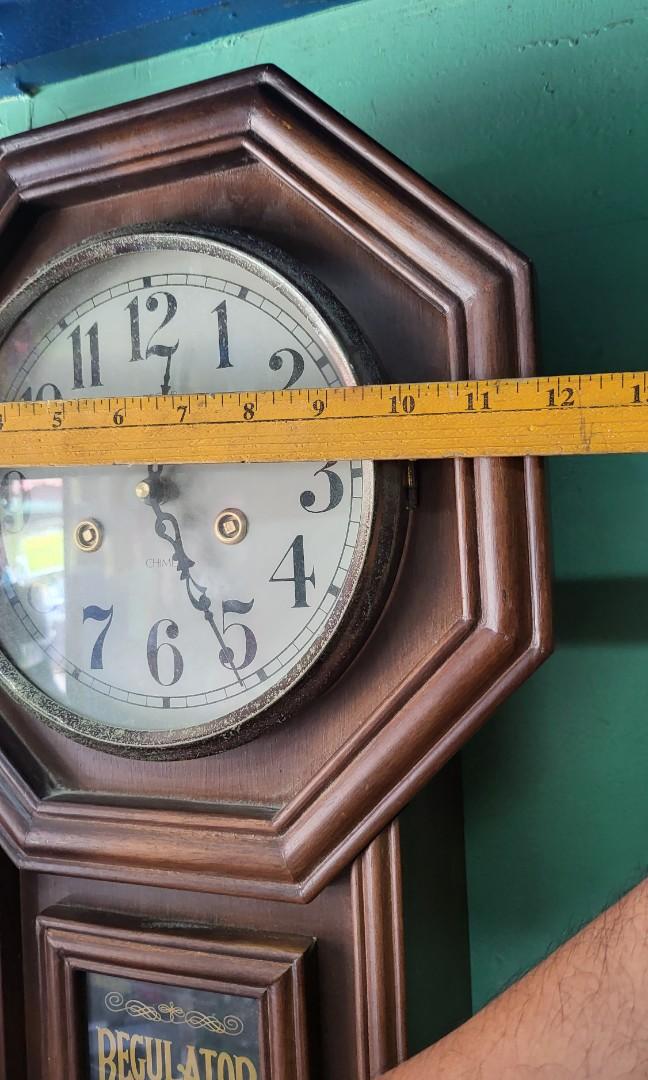 Antique wooden pendulum clock Working, Hobbies & Toys, Memorabilia