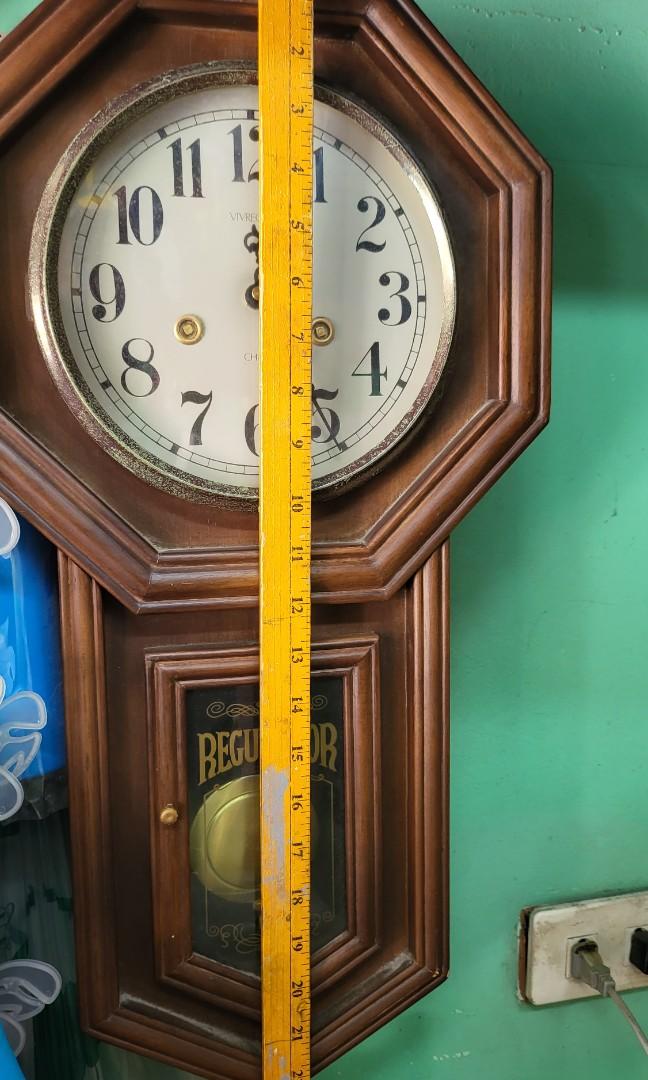Antique wooden pendulum clock Working, Hobbies & Toys, Memorabilia