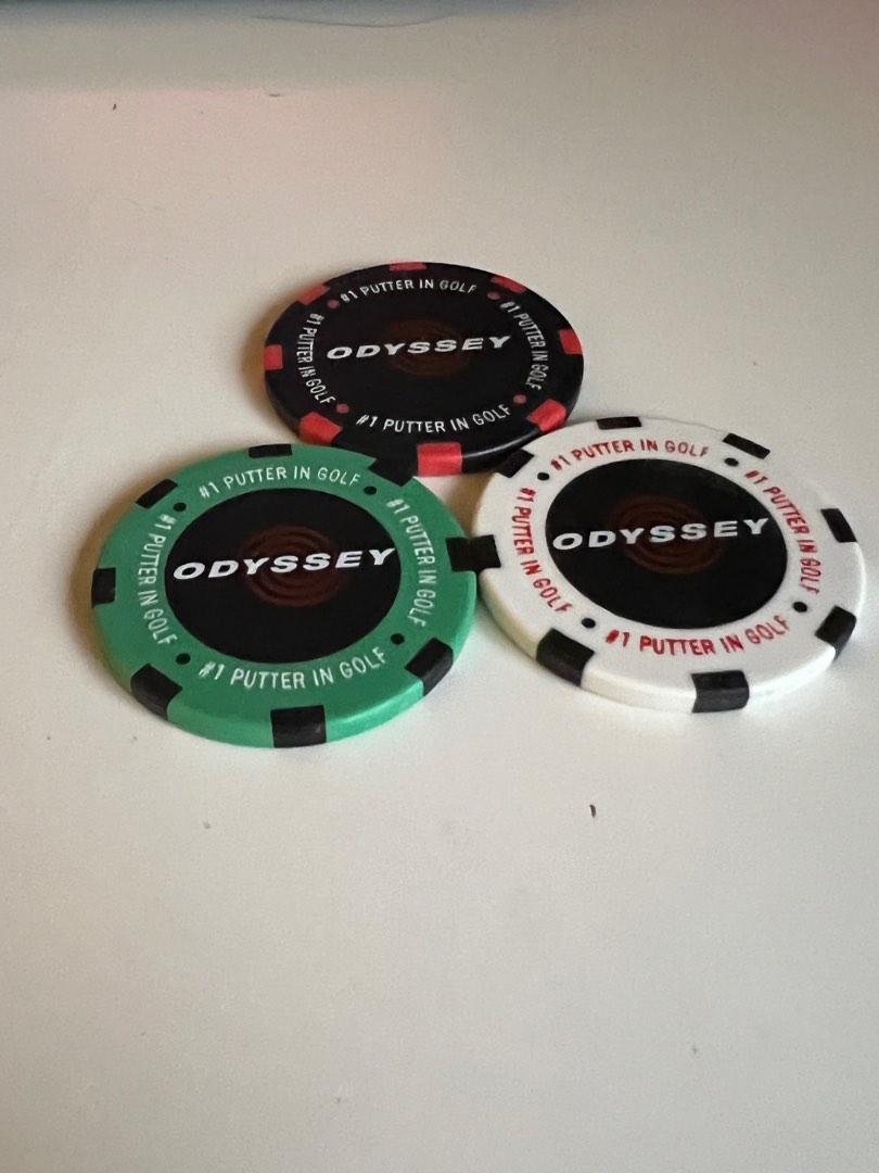 Ball Marker casino chip Odyssey, Sports Equipment, Sports & Games, Golf
