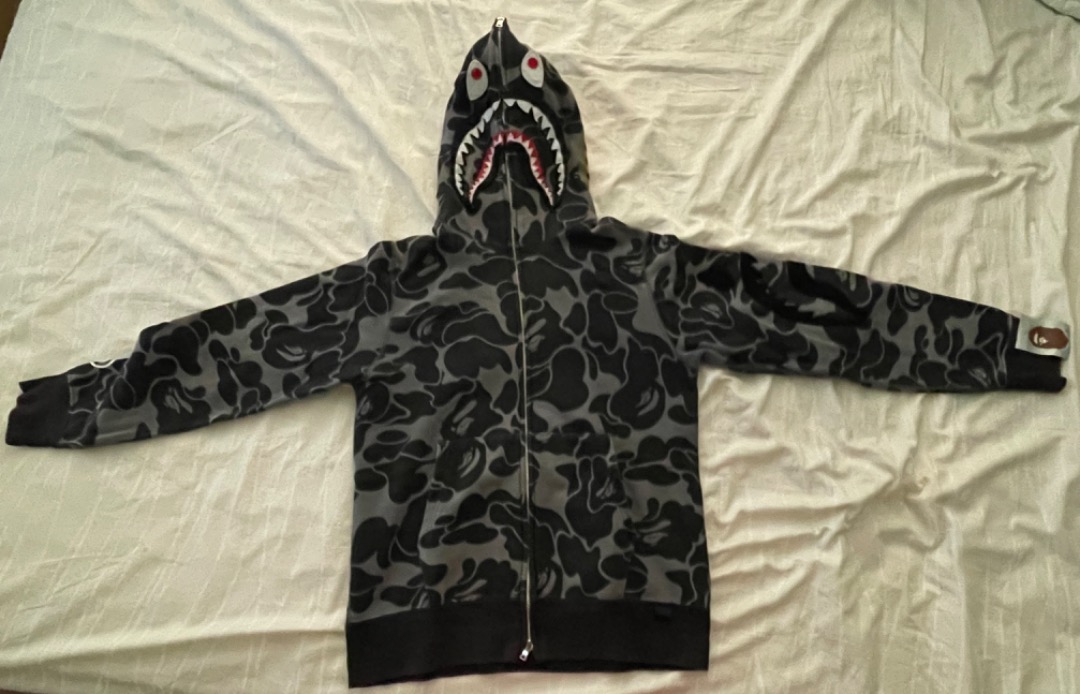 Bape detachable shark hoodie hotsell