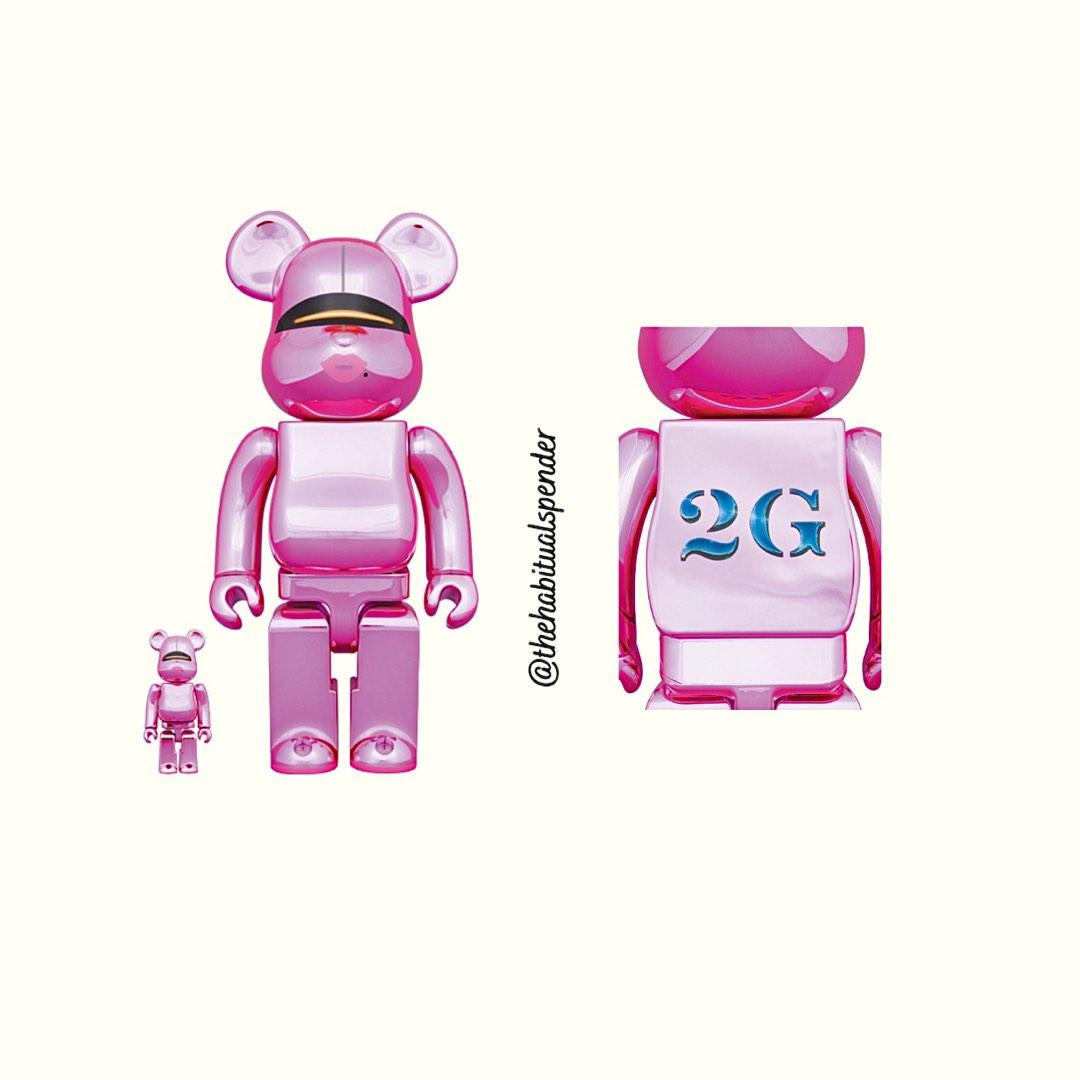 BE@RBRICK SORAYAMA 2G PINK GOLD 100%400％
