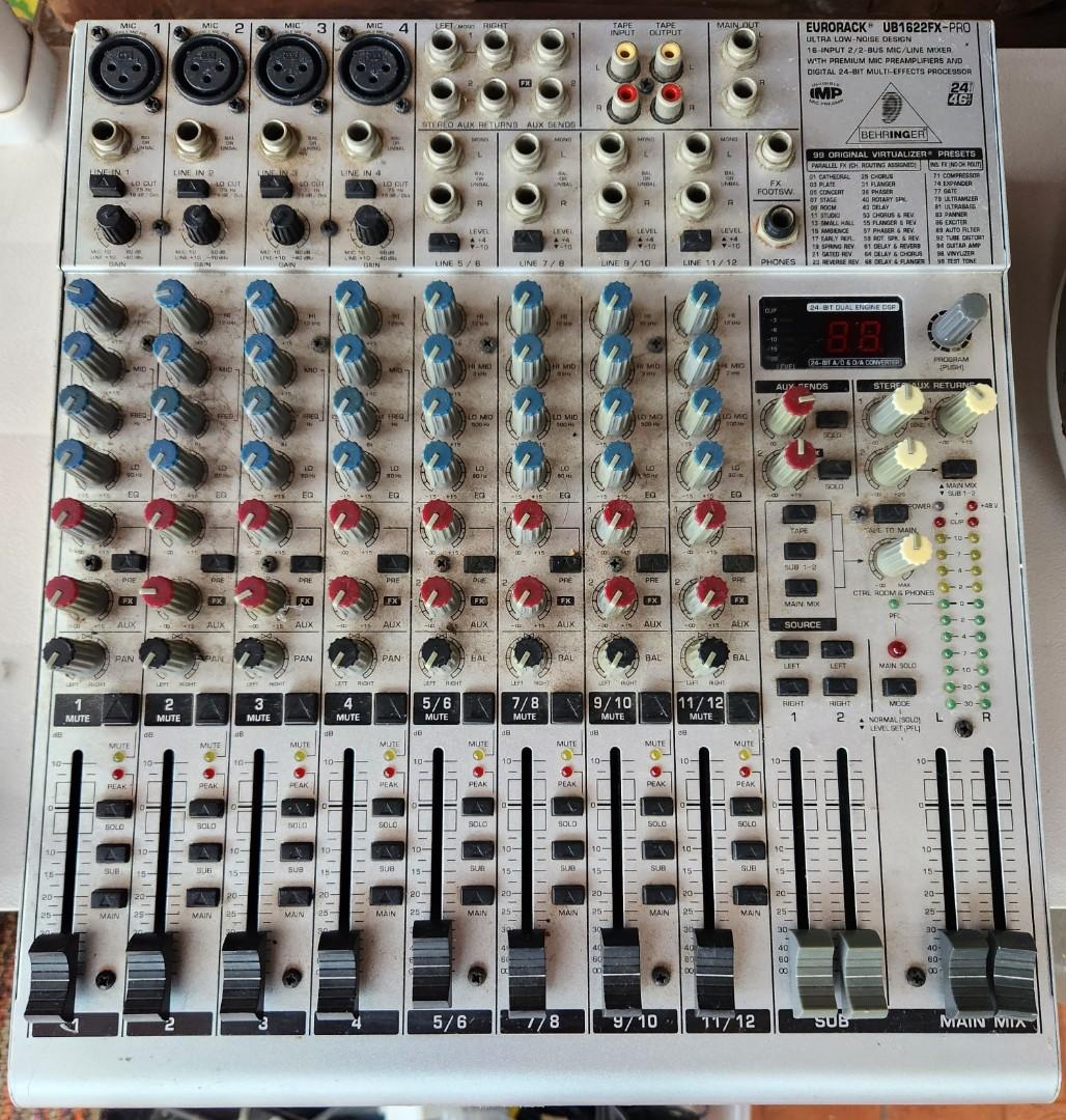 Behringer Eurorack UB1622FX-Pro, Hobbies & Toys, Music & Media, Music ...