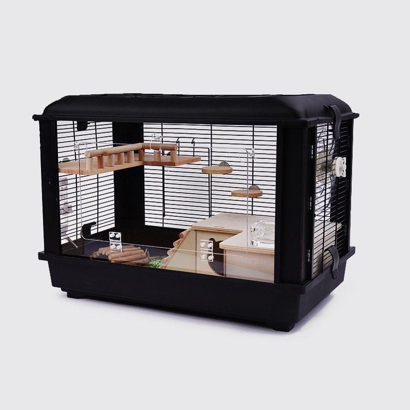 black-arcade-hamster-clear-acrylic-cage-enclosure-pet-supplies-homes