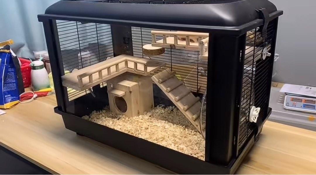 black-arcade-hamster-clear-acrylic-cage-enclosure-pet-supplies-homes