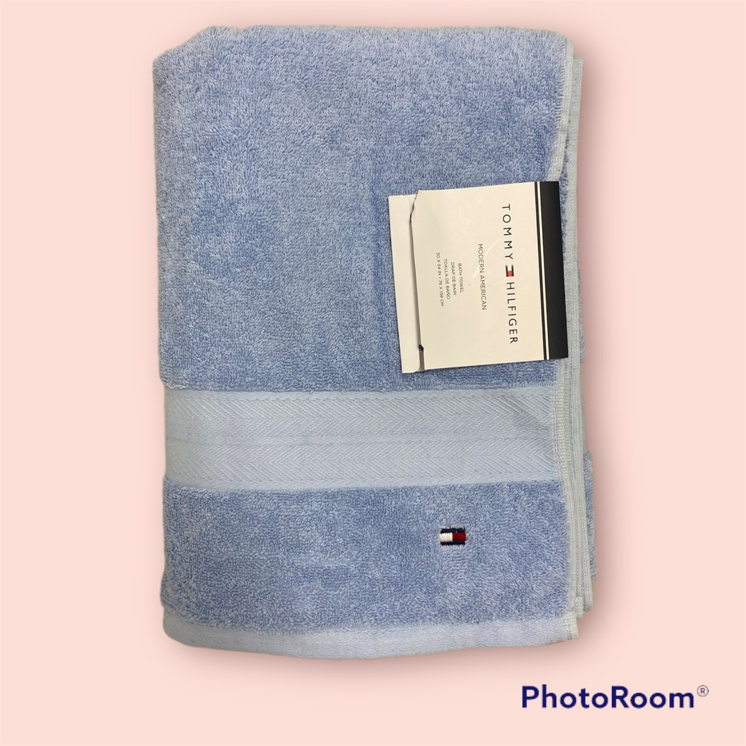 Brand New with Tags Tommy Hilfiger Bath Towels , Light Blue