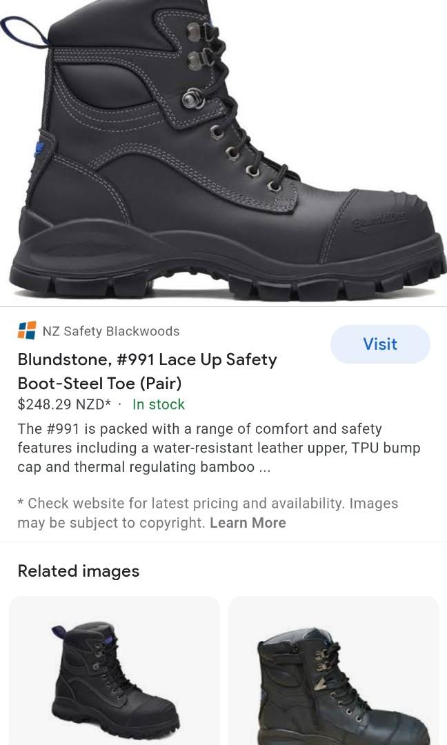BLUNDSTONE SAFETY BOOTS STILL TOE SIZE 13 MEN, Men's Fashion, Footwear, Boots on Carousell