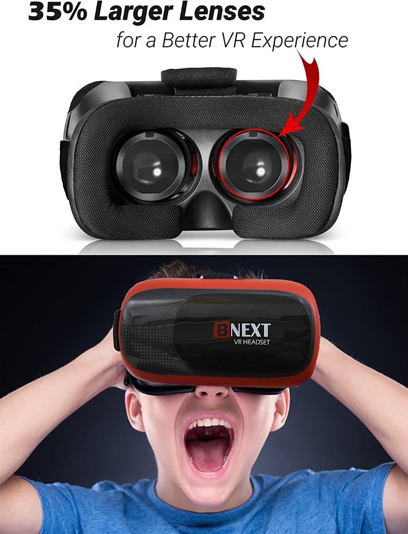 Bnext VR Headset Compatible with iPhone Android Phone No