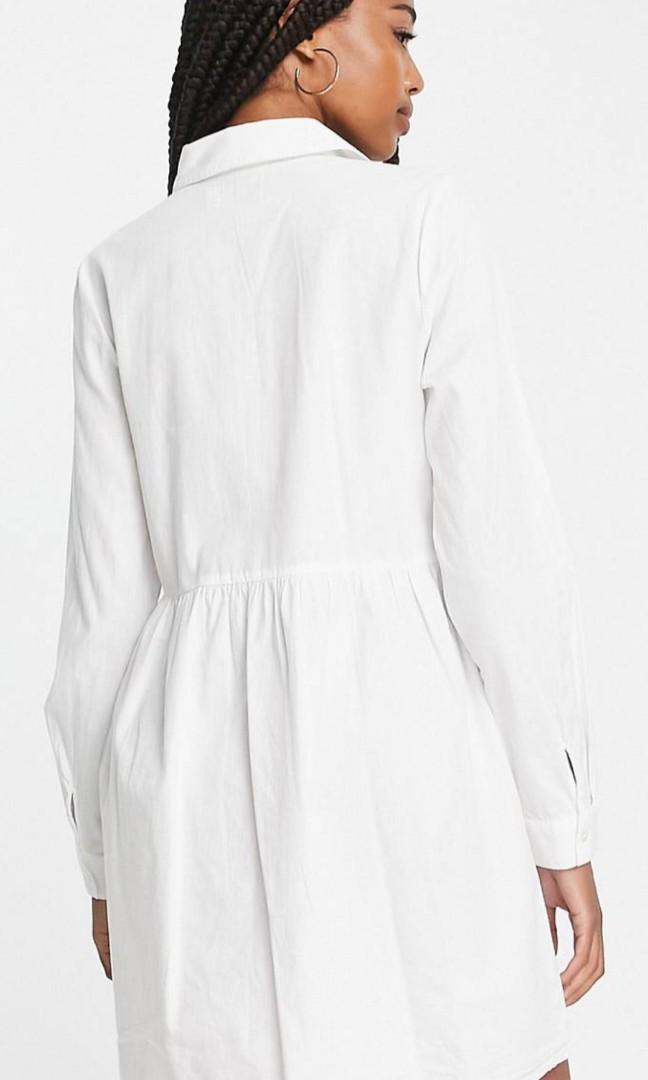 brand new ASOS DESIGN Tall cotton mini smock shirt dress in white, Women's Fashion, Dresses & Sets, Dresses on Carousell brand new ASOS DESIGN Tall cotton mini smock shirt dress in white, Women's Fashion, Dresses & Sets, Dresses on Carousell