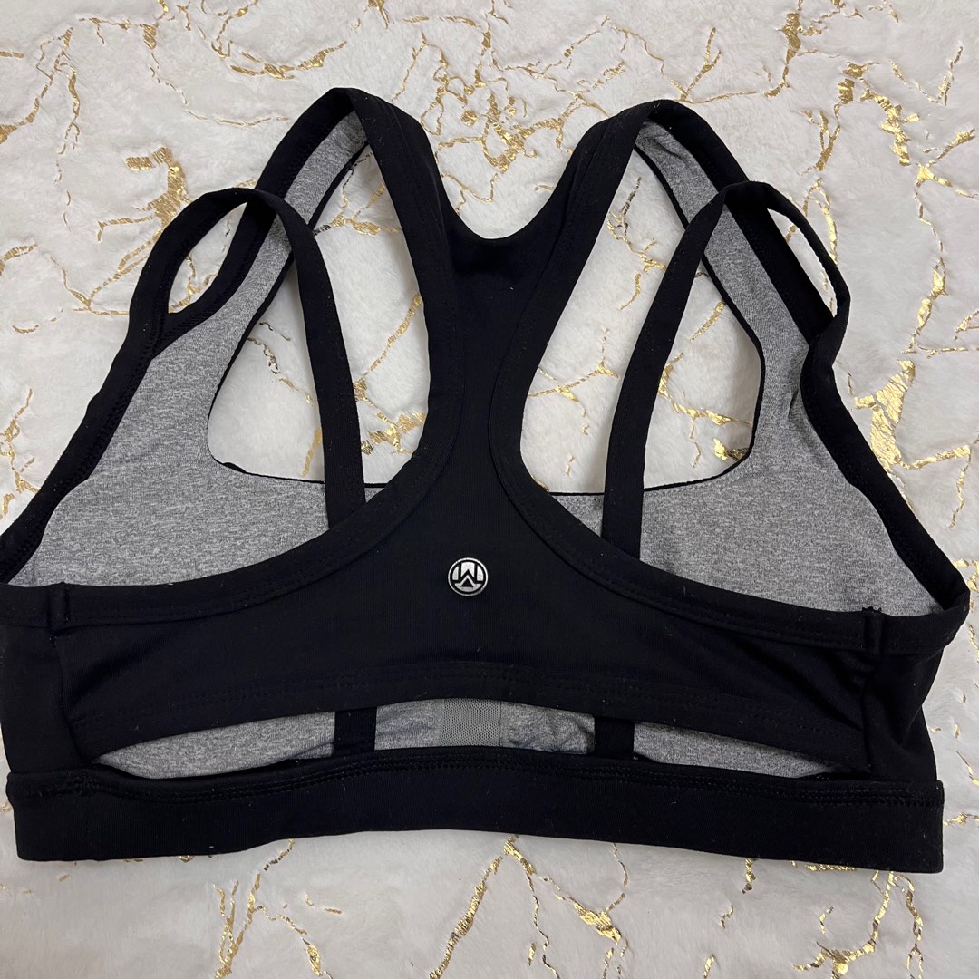 Branded Black Sports Bra, Men's Fashion, Activewear on Carousell