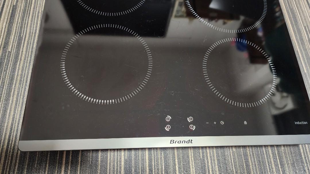 Brandt Induction Hob BPI4610B, TV & Home Appliances, Kitchen Appliances