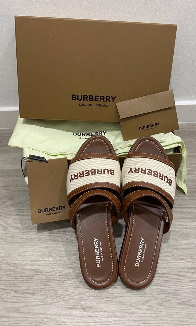 Burberry women sandals, Luxury, Sneakers & Footwear on Carousell