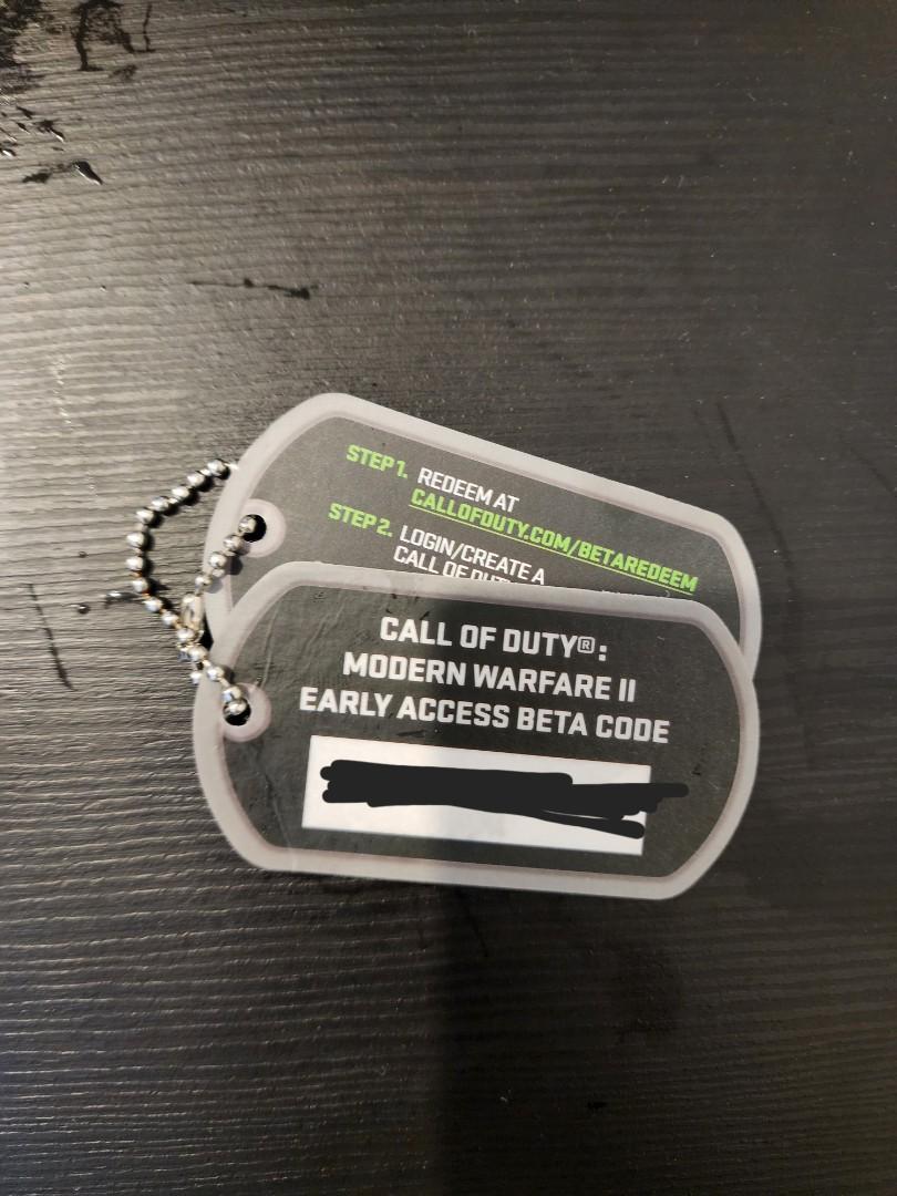 Call Of Duty : Modern Warfare 2 early beta game code, Video Gaming ...
