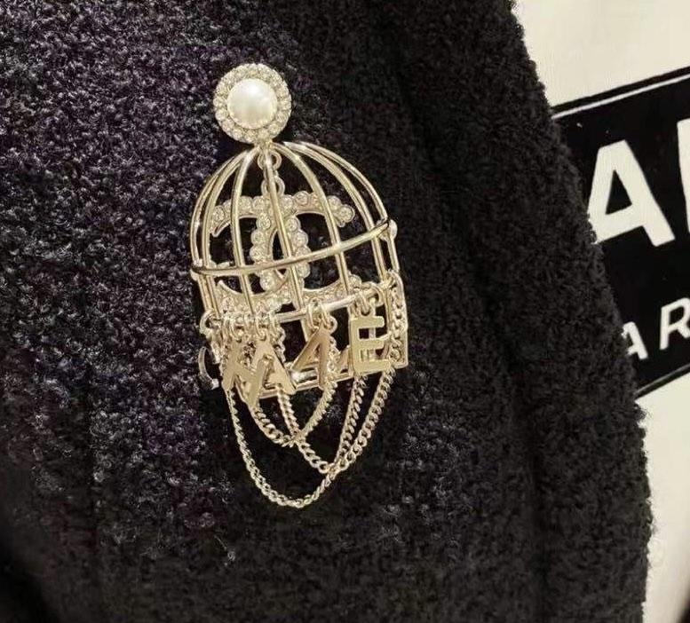 Chanel 2025 birdcage brooch
