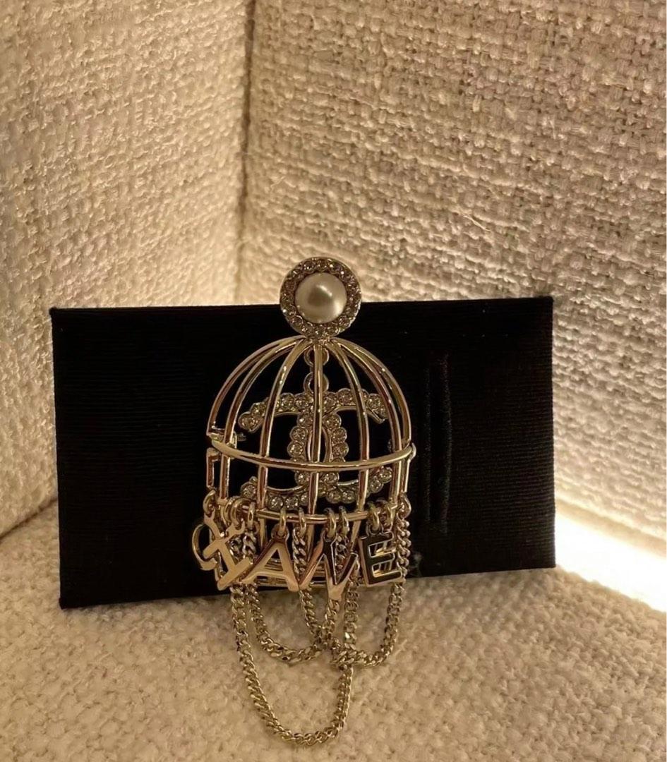 Chanel deals birdcage brooch