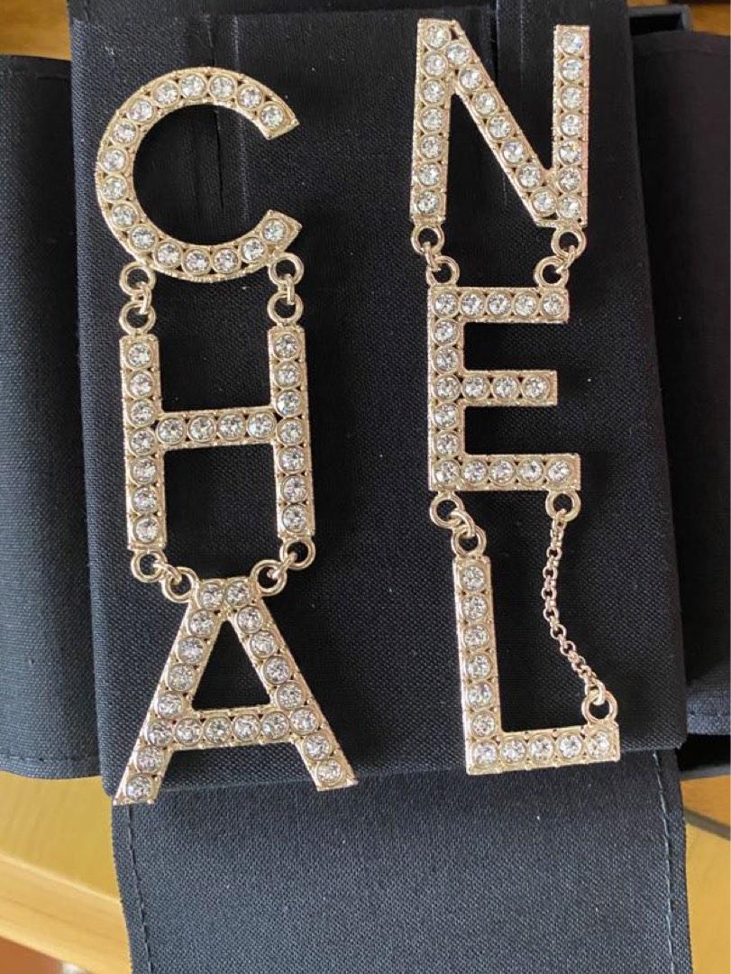 Chanel best sale alphabet earrings