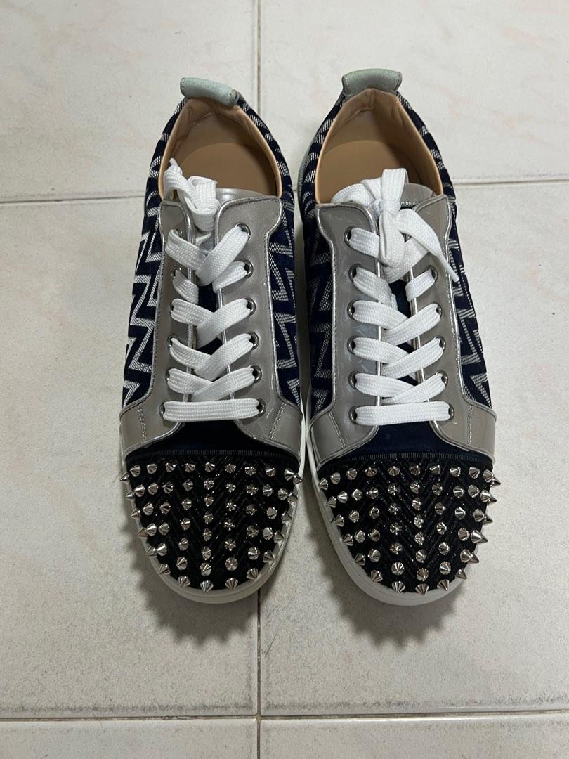 Christian louboutin louis cheap junior spikes orlato flat