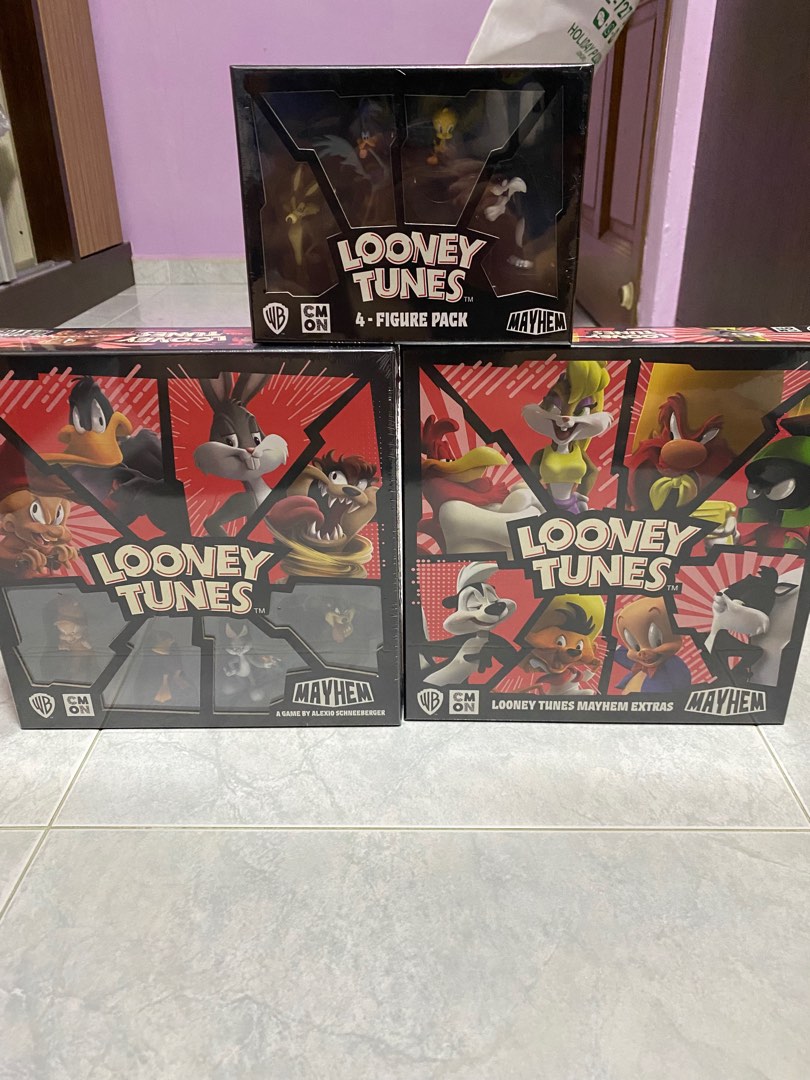 Cmon The animated collection Looney Tunes Mayhem Board game, Hobbies