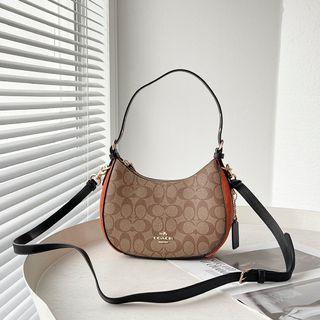 COACH 7257 old flower curry 6807 black and white 6809 khaki orange, 8163 Shambre Kleo Hobo retro underarm bag half moon package