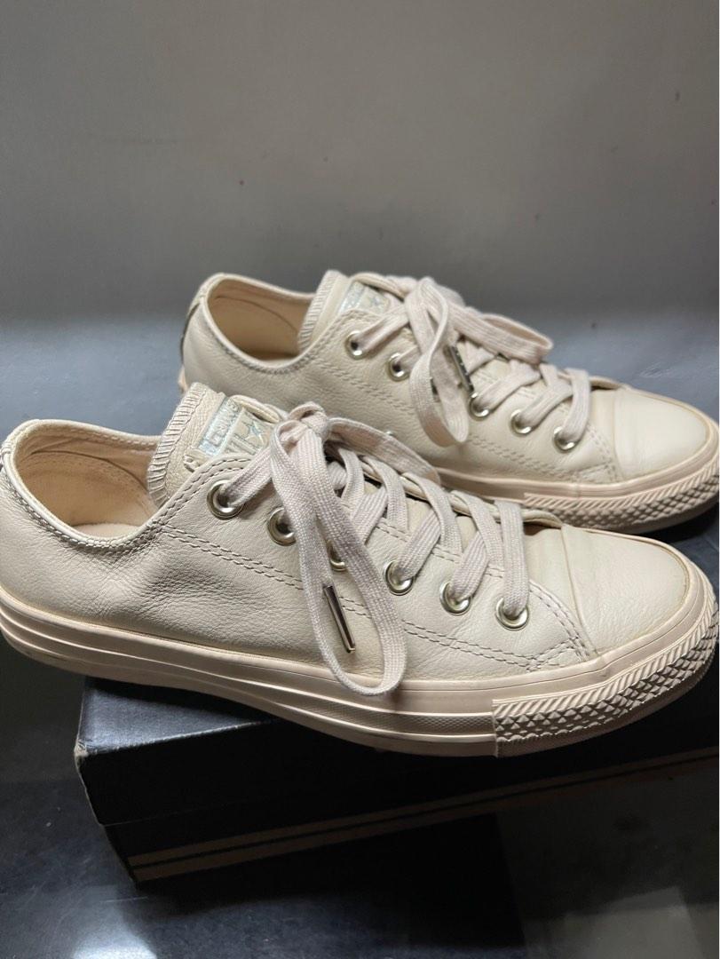 converse ivory cream light gold
