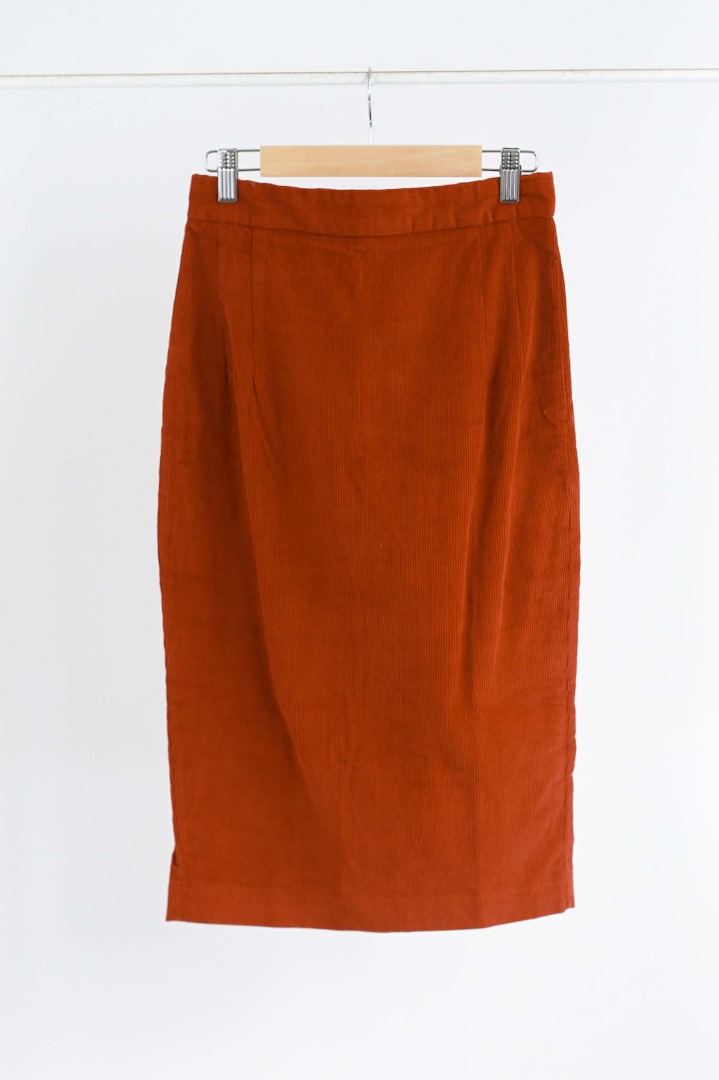 Corduroy Midi Skirt, Women's Fashion, Bottoms, Skirts on Carousell