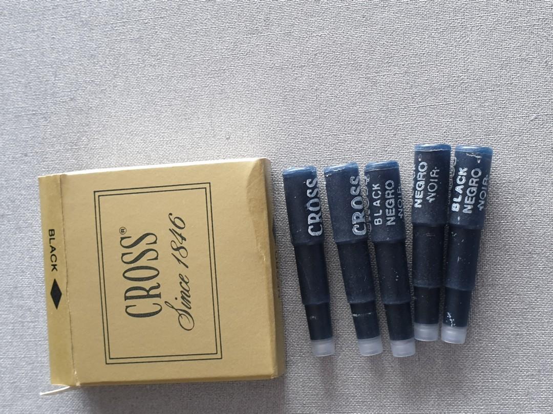 Cross pen ink cartridges (5), Hobbies & Toys, Stationery & Craft