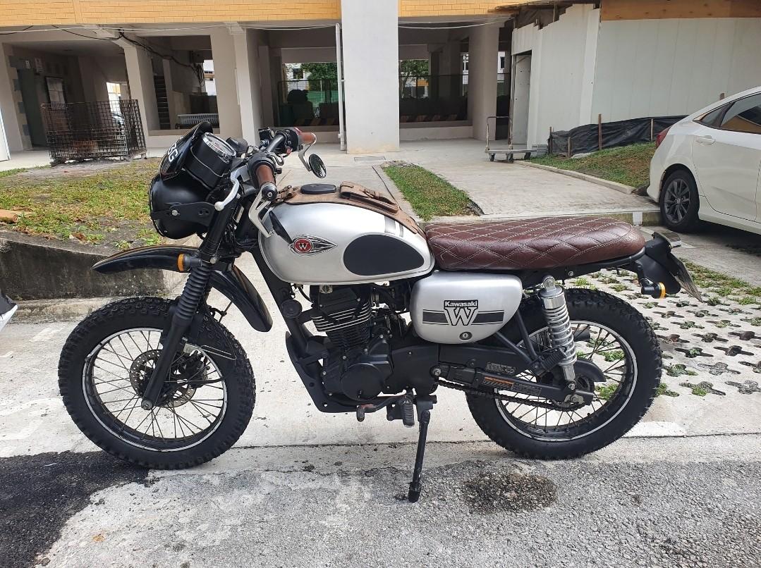 Custom scrambler Kawasaki w175 Motorcycles Motorcycle