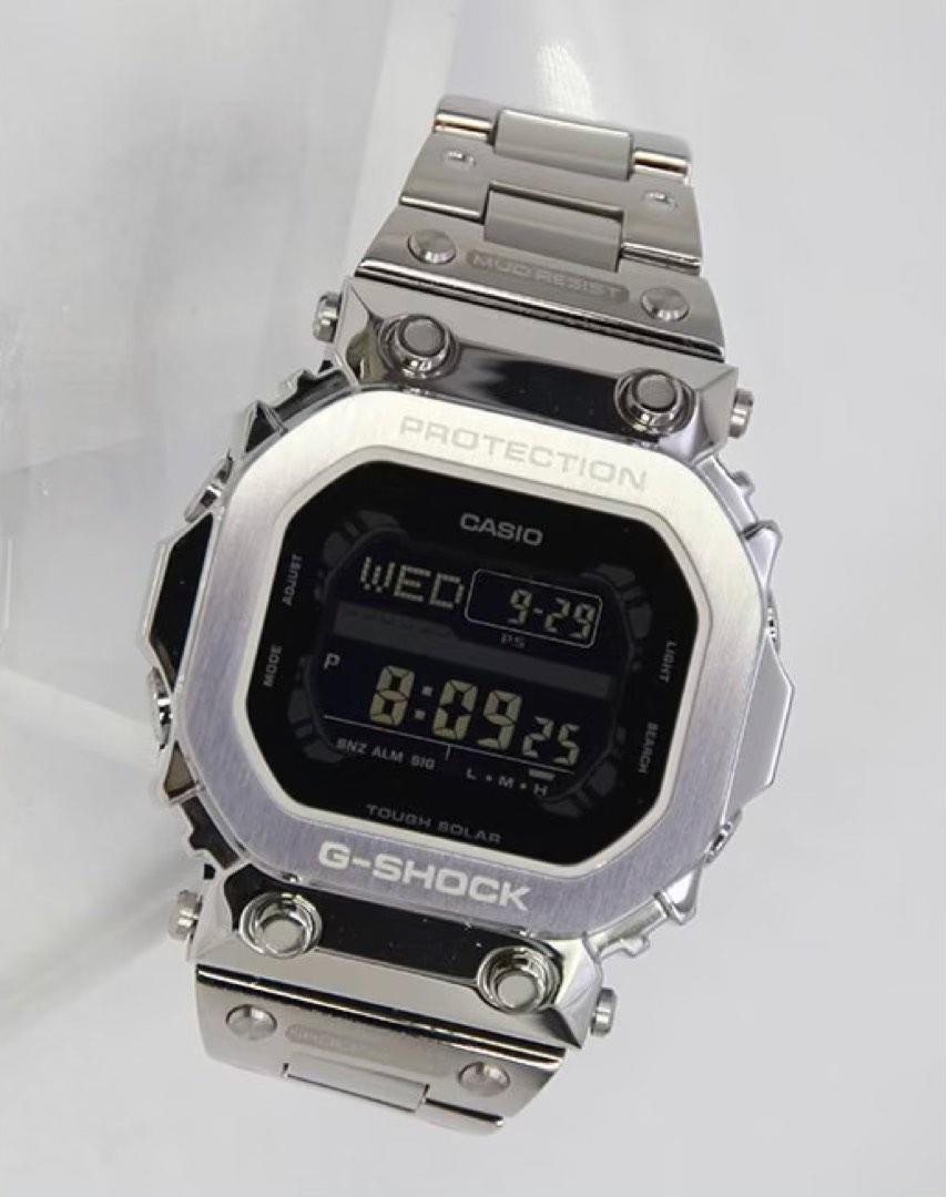 Customised Casio G-Shock GX-56BB-1 In Full Stainless Steel Bezel And ...