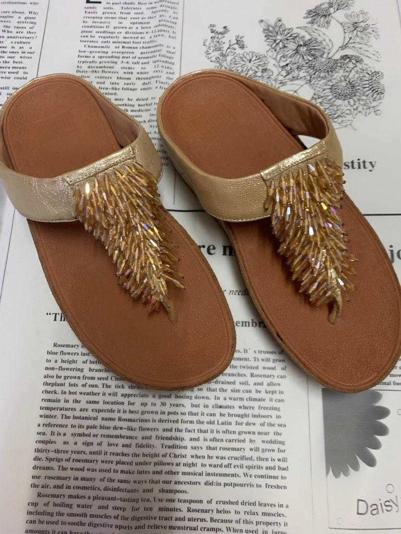E36 Authentic FLIPFLOP gold brown sandal slipper flip flop shoe