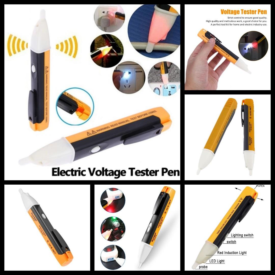 Electrical Voltage Detector Safety Sensor Indicator Tester Pen with
