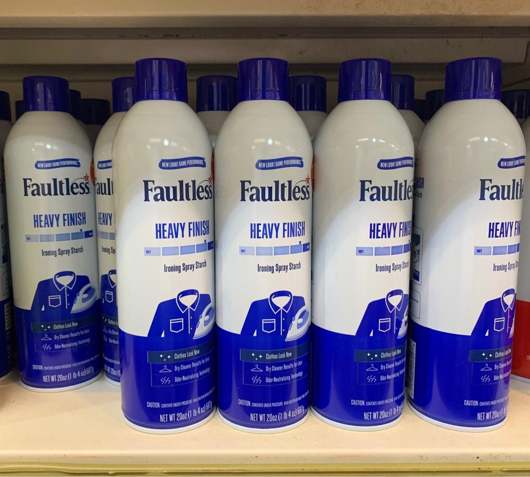 Faultless starch spray for vintage streetwear sports caps restoration