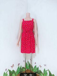 Floral overall dress