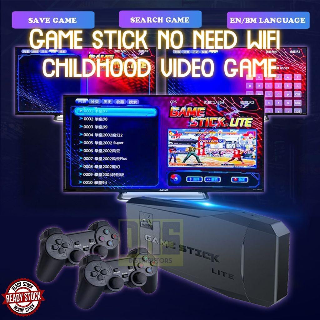 Game Stick 10000 games TV Video 32GB/64GB Retro Game Console 2.4G Wireless  Controller PS1 GBA HDMI, Video Gaming, Video Games, PlayStation on Carousell