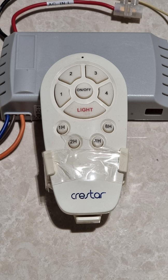 Genuine Used Original Crestar Fan Remote Control V2 (GEV2CSF), TV