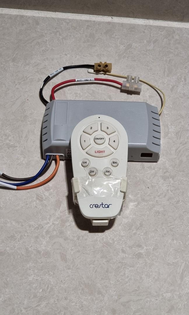 Genuine Used Original Crestar Fan Remote Control V2 (GEV2CSF), TV